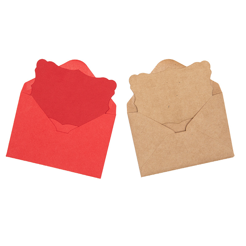 Amazon's Best-Selling Simple Solid Color Lace Wavy Greeting Card Birthday Party Invitation Handwritten Gift Color Blank Card