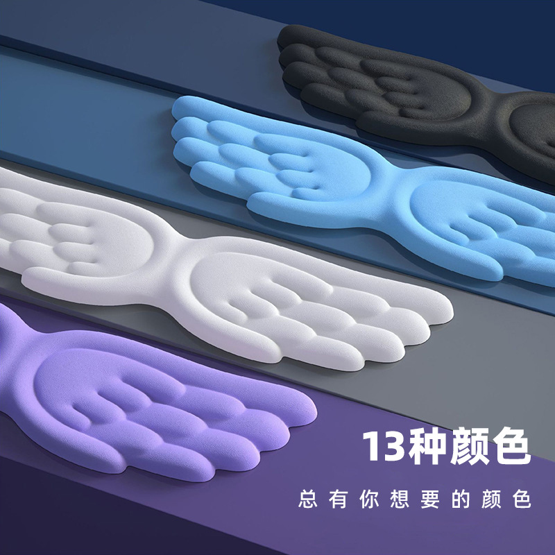 Cute Angel Wings Keyboard Hand Rest Desk Pad Creative Girls Office Non-Slip Silicone Large Wrist Keyboard Rest