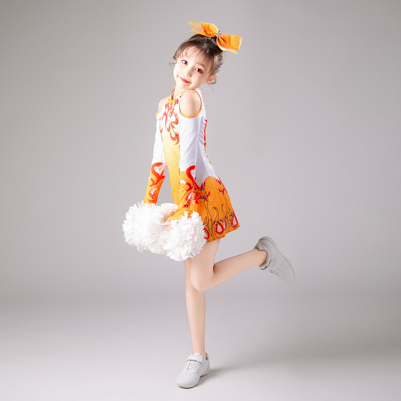 Chinese Style Cheerleading Costumes, Cheerleading Costumes, Adult and Children's Cheerleading Team Costumes, Aerobics