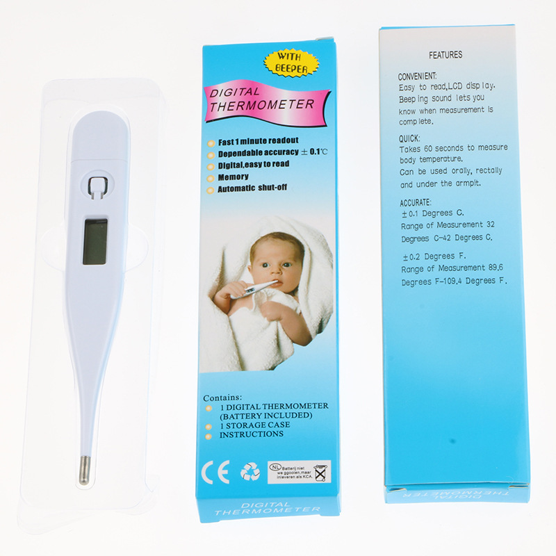 Foreign Trade Cross-border Electronic Digital Thermometer Household Oral Thermometer Adult Axillary Temperature Measurement Fahrenheit Celsius Double-cut