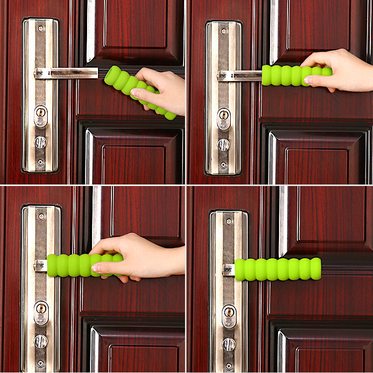 Door Handle Protective Cover Door Handle Anti-Bump Bedroom Door Lock Pad Universal Anti-Static Door Handle Armrest Gloves Winter