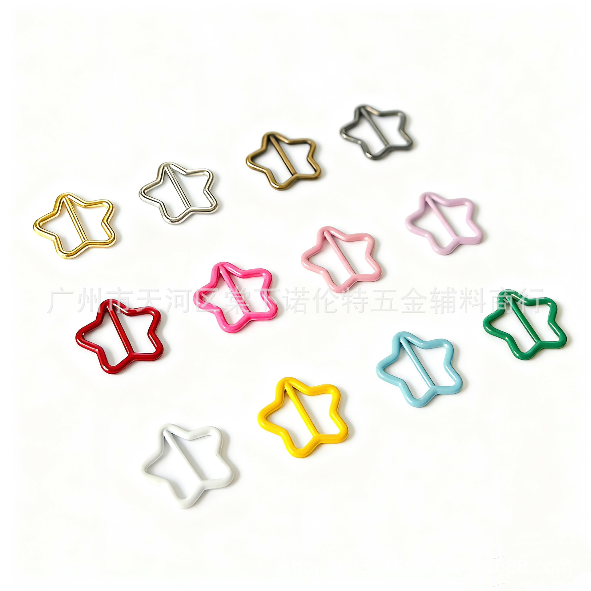 6mm Mini Star Buckle for Cotton Dolls, Belt Buckle, Five-Pointed Star Buckle, Strap Buckle, 6-Point Baby Clothes Accessories