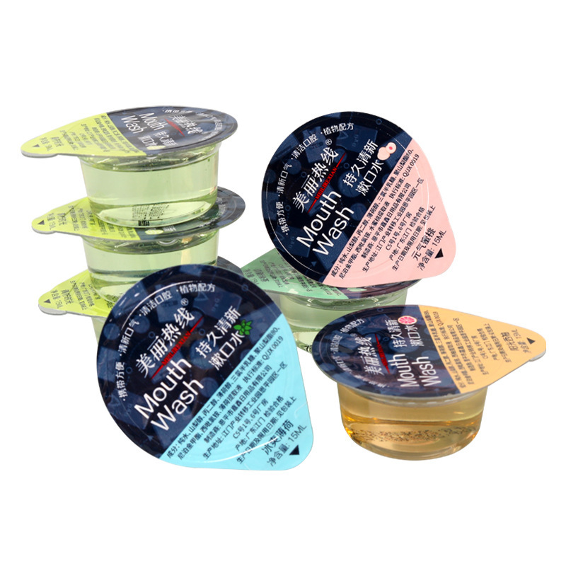 15ml Disposable Jelly Cup Mouthwash Oral Cleaning Fresh Breath Granules Hotel Portable Mouthwash Wholesale