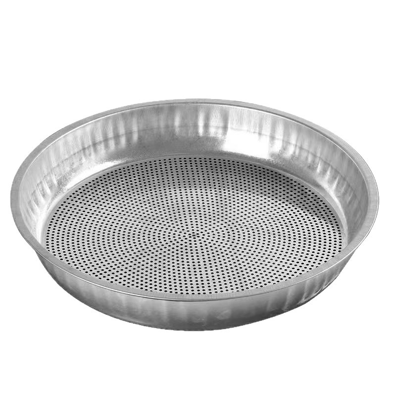52cm Large Iron Sieve for Filtering Sand and Gravel, Fine Mesh Sieve for Grains, Soil, Planting, Chestnuts, Steel Wire Mesh Sieve for Sand and Gravel