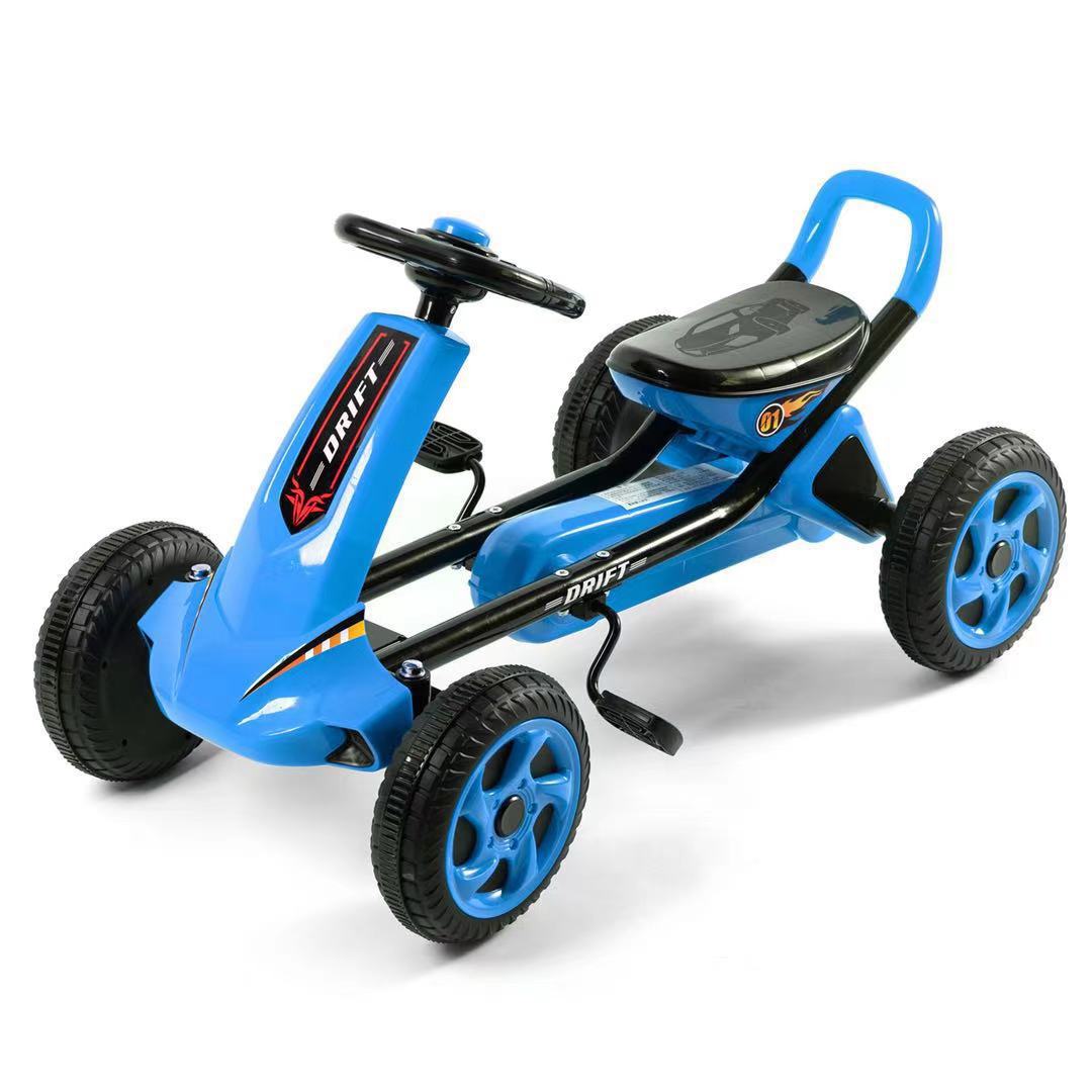 Helian Kidsren's Four-Wheel Go-Kart Baby Pedal Exercise Bike Kidsren Can Sit Four-Wheel Atv Pedal Bicycle