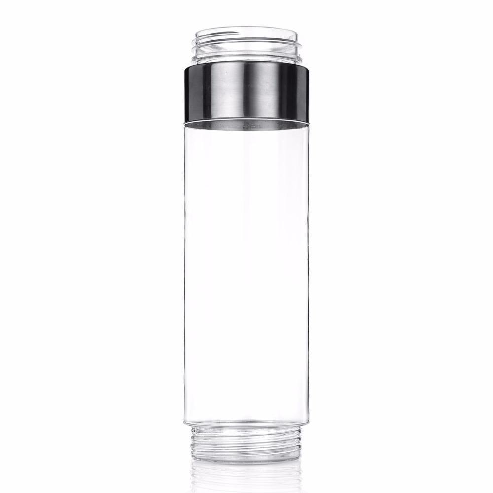 Creative Bounce Plastic Space Cup Portable Sports Water Bottle for Men and Women with Sealed Filter and Tea Infuser, Anti-Scalding, Convenient