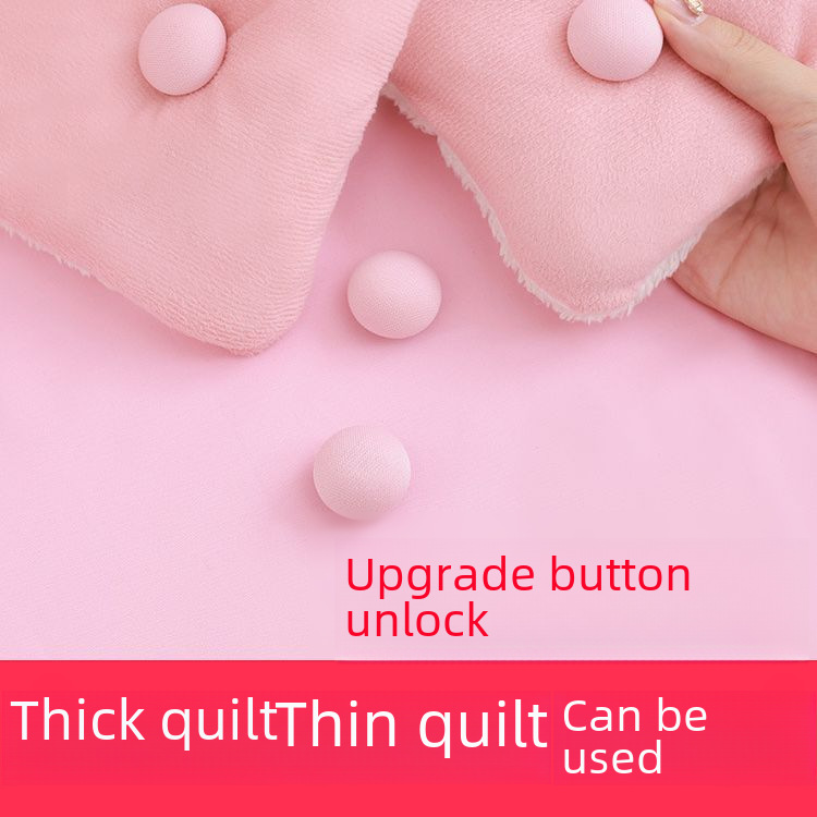 Cloth fleece-lined quilt holder wholesale button unlock bed sheet quilt cover anti-running anti-slip mushroom head corner clip