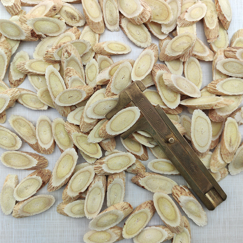 Selected Astragalus Gansu Minxian Astragalus Tablets Chinese Medicinal Materials Sulfur-Free Astragalus Oblique Tablets 12-14mm Factory Wholesale Free Shipping