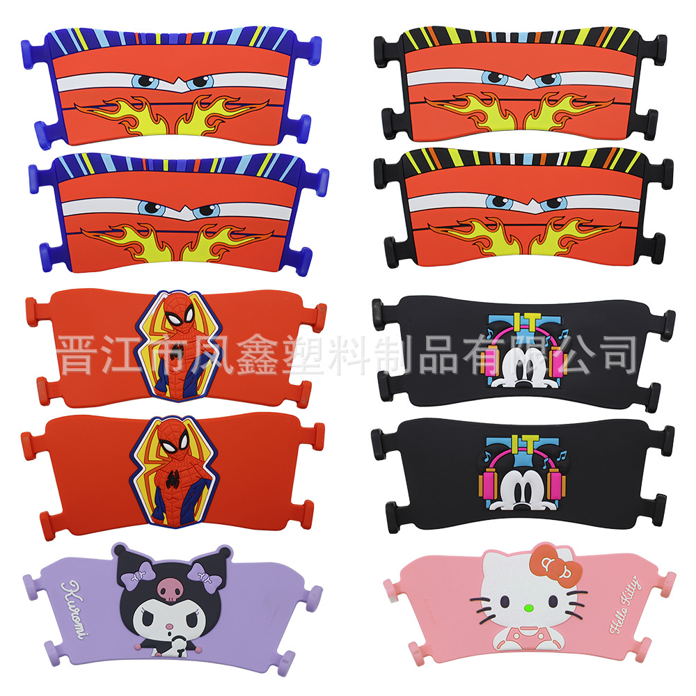 Верх для сланцев с дизайном на автомобильную тематику, аксессуары для обуви на тему гонок, оптовая продажа и прямая продажа от производителя