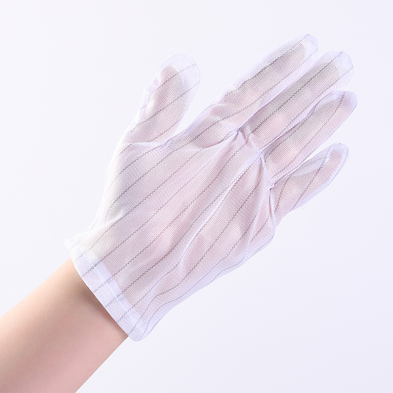 Yicheng Anti-static Gloves Double Stripe Dust-free Gloves Work Gloves Work Electrostatic Gloves Fine Workmanship