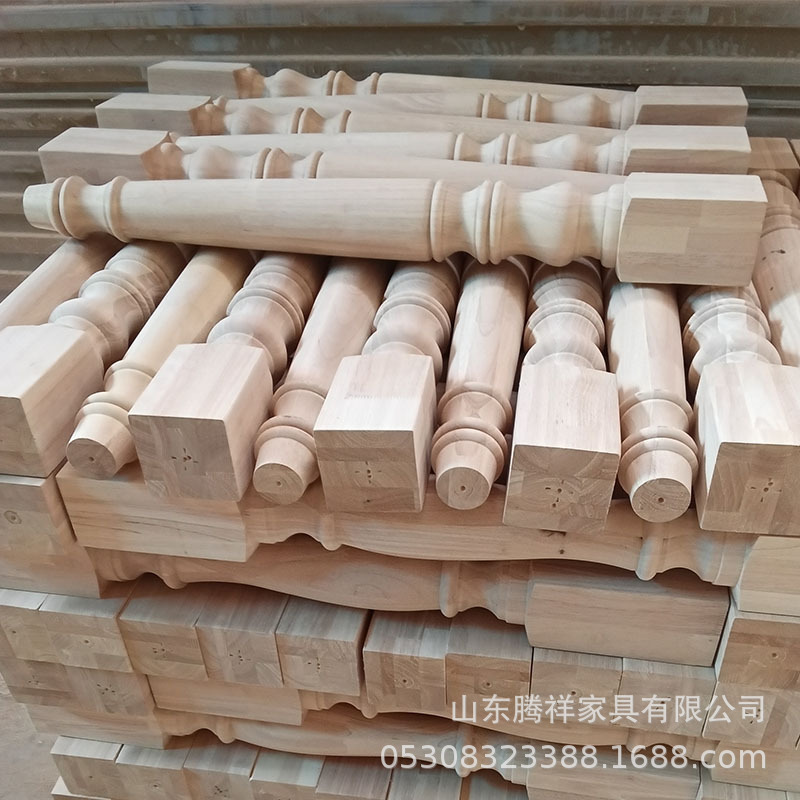 American Rubber Wood Furniture Legs Dining Table Legs Retro Console Table Bar Legs Dresser Legs Desk Stool Leg Support