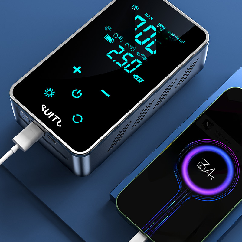 Car air pump emergency start power supply multifunctional 12V car wireless portable air pump electric air pump