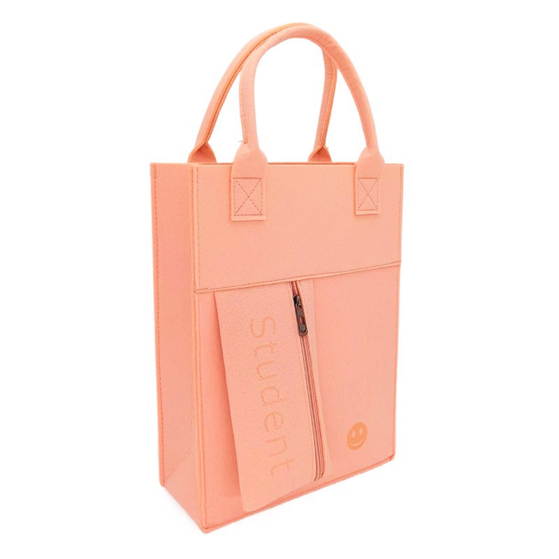 Wholesale Felt Summer Vacation Student Tutoring Bag Handbag Tutoring Class Portable School Bag Printable Logo Textbook Bag Pencil Bag