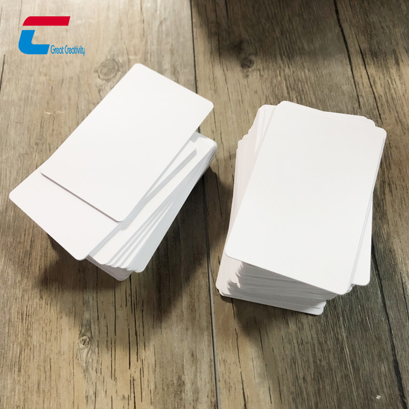 Cr80 Pvc White Card Work Id Card with Lamination White Card Pvc Plastic Laminated Printing Card Uv Inkjet Coated White Card