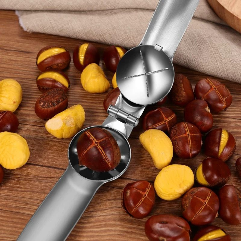 Chestnut Peeling Tool Cross-Cut Peeler Multi-Purpose Household Walnut Chestnut Opener