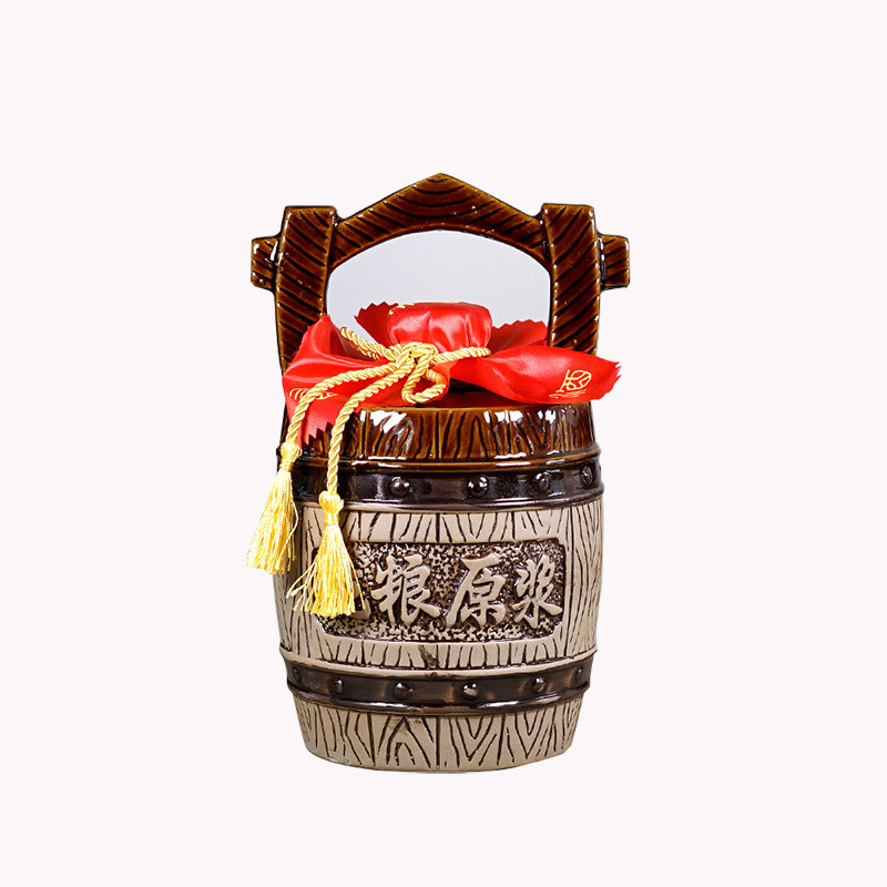 Yixing spot ceramic wine jar wine bottle 3kg 5kg ceramic wine jar handmade wine jar clay wine jar wholesale