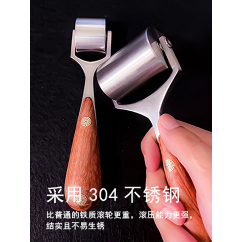 Rosewood Roller Hand Push Edge Leather DIY Tool Wallpaper Film Car Sound Insulation Laminator Anti-Wall