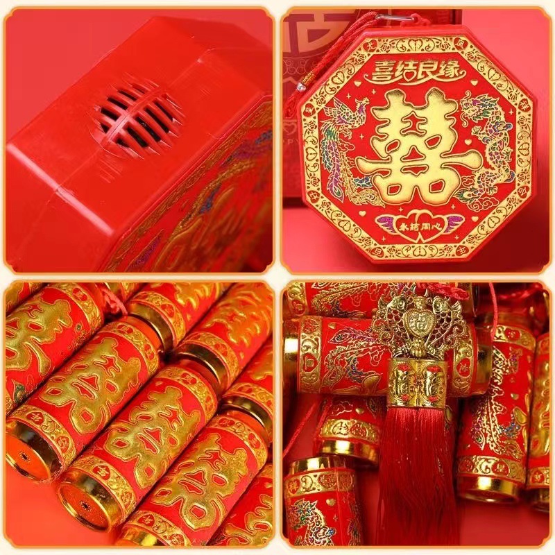 Thunderous Electronic Firecrackers, Super Loud, No Need for Electricity, Wedding Fireworks, Spring Festival Firecrackers, Hanging Decorations, Electronic Firecrackers, New Year