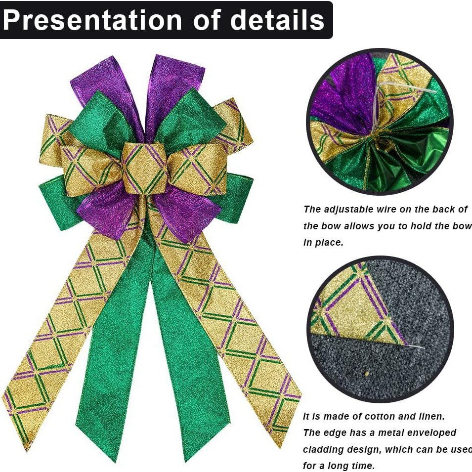 Cross-Border Carnival Ornaments Ins Style Ribbon Artificial Garland Wall Hanging Home Door Hanging Wall Hanging