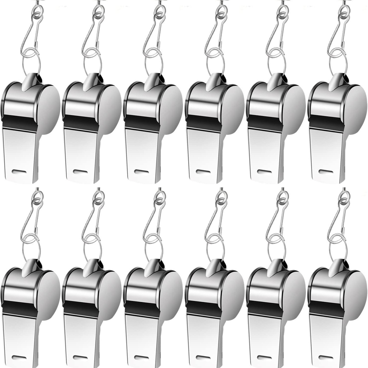 Whistle, Edge-Wrapped Whistle, Stainless Steel Whistle, Metal Whistle, Outdoor Survival Whistle, Traffic Command Whistle