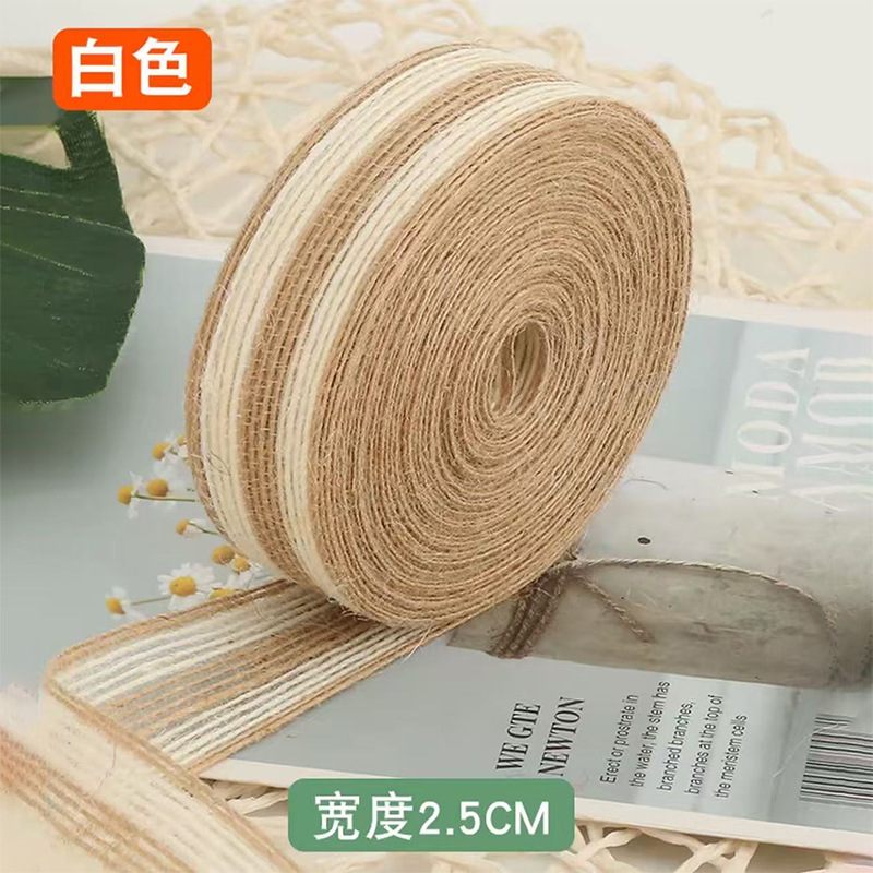 Colorful Fish Silk Hemp Webbing Handmade DIY Jute Jute Rope Decorative Twine Fabric Woven Tape Home Textile Wholesale