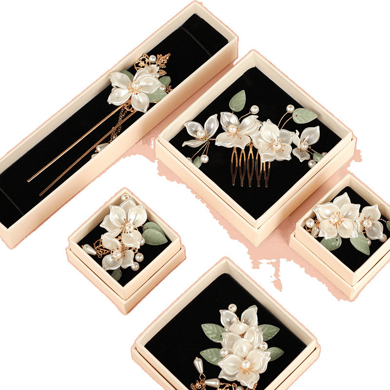 Chinese Valentine's Day Gift Camellia Han Dynasty Headdress Ancient Style Girl Hairpin Set Hairpin Comb Step Shake Edge Clip
