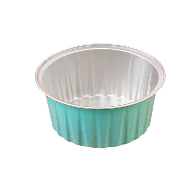 Baking Mold Aluminum Foil Box Round 84-35 Multi-Color 125ml Egg Tart Pudding Cupcake Thickened Durable