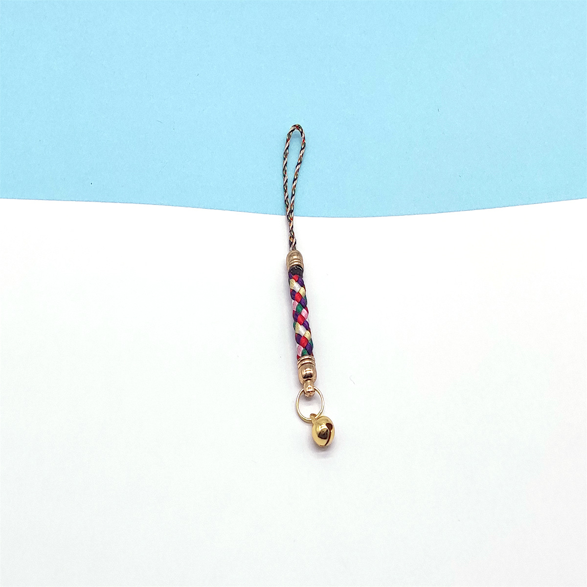 DIY Pendant Braided Rope Mobile Phone Lanyard Accessories Crown Head Mobile Phone Rope Jewelry Lobster Buckle Mobile Phone Rope Bell Now