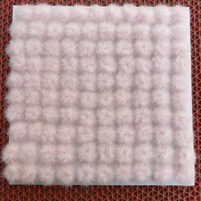 Mink Hair Plate Buckle Headdress Accessories 3cm Imitation Mink Plate Flower Handmade DIY Hairpin Hair Accessories in Stock