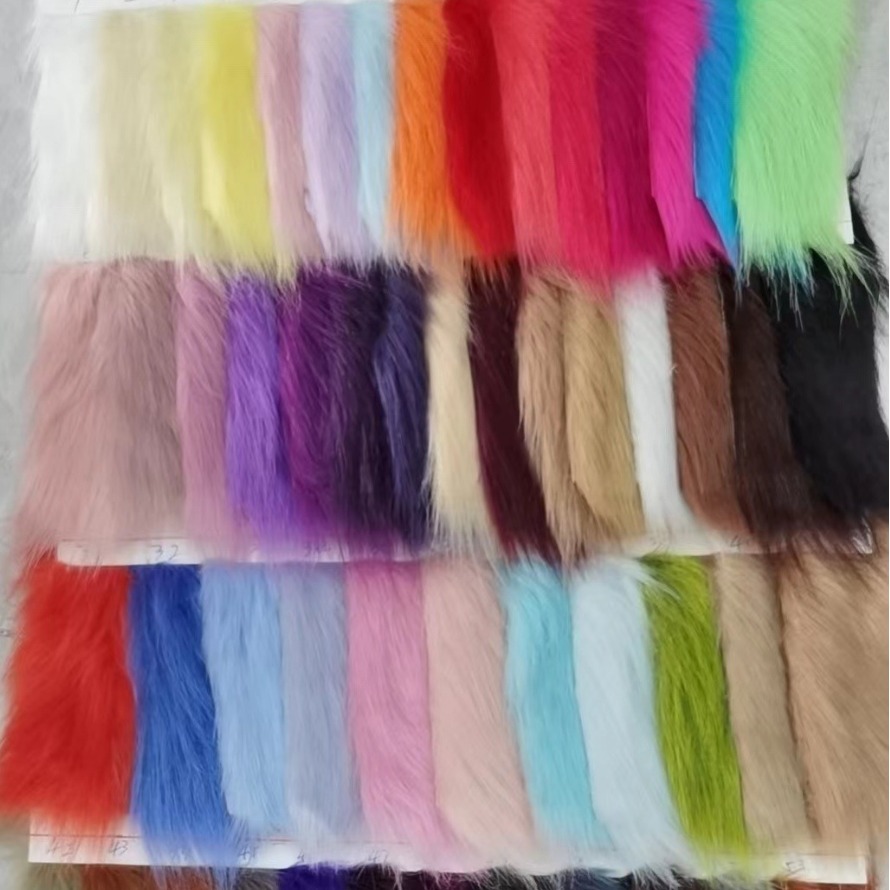 в наличии 84 цвета 40-60мм длинный мех высококачественный искусственный лисий мех имитация меха одежда игрушки длинный мех ткань