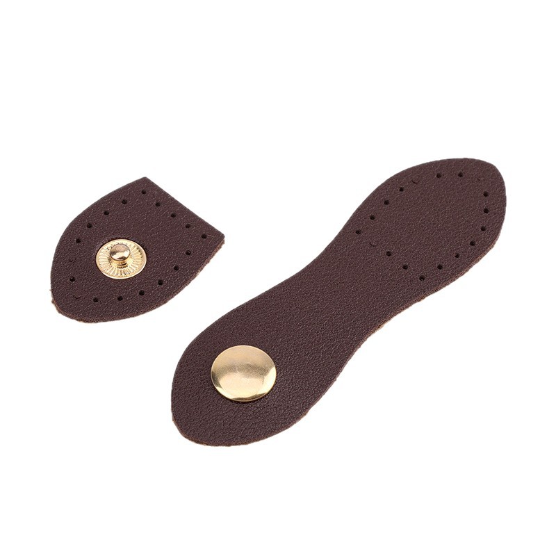 Multicolor Leather Buckle Luggage Hardware Accessories DIY Handmade Bag Universal Leather Buckle Lock 9X2.5Cm Gourd-Shaped Buckle