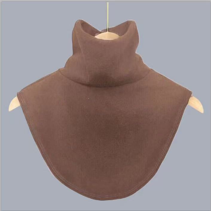 Women's Solid Color High Elastic Fleece High Collar Fake Collar Base Decoration Collar Wool Warm Cervical Spine Protection in Autumn and Winter