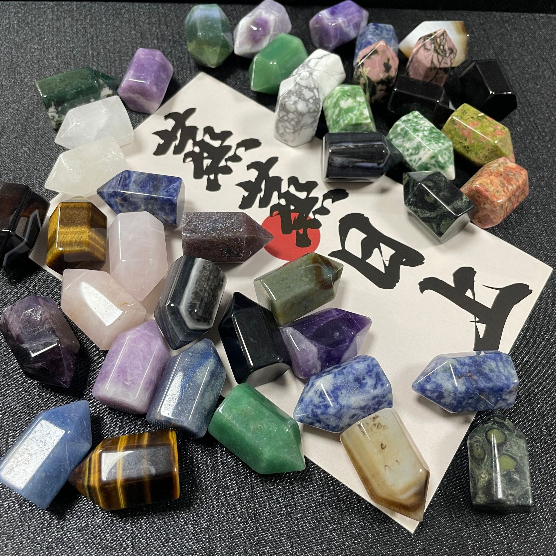 Натуральный кристалл нефрита, аметист в форме колонны с шестигранными краями, оптовая продажа, поделки DIY