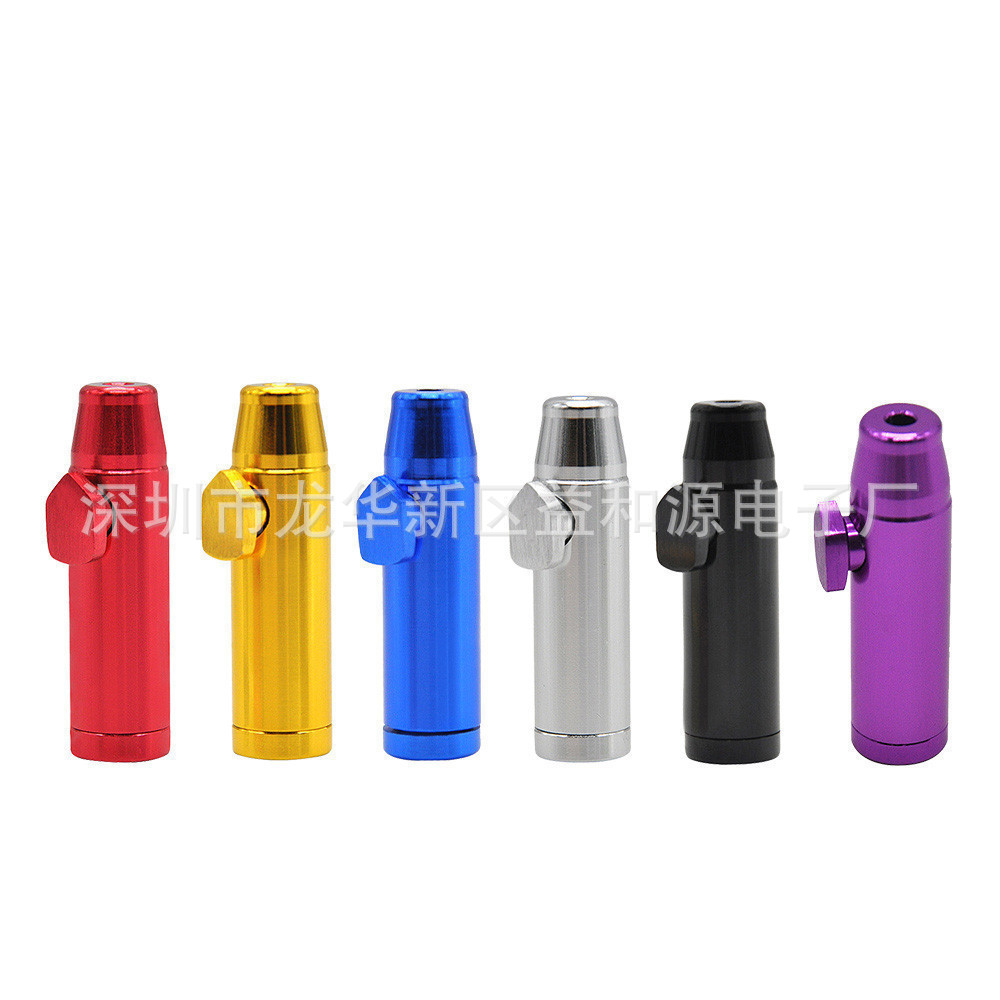 Нюхательная бутылка в форме пули, 53 мм, алюминиевый сплав, мини-нюхательная трубка, моющаяся