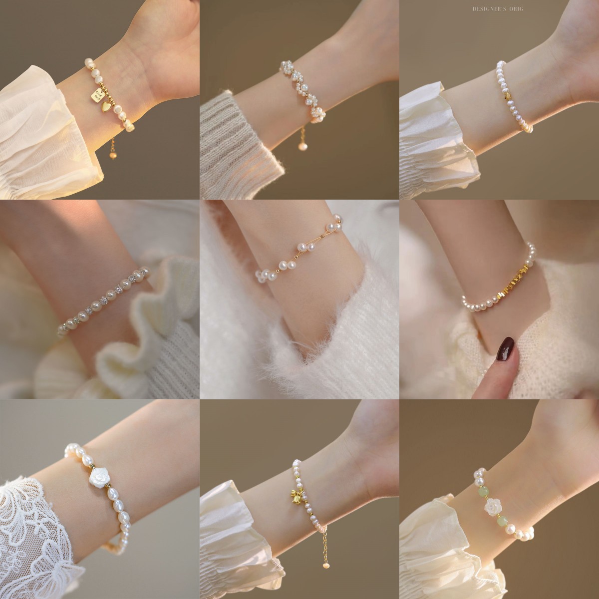 Браслет с натуральной пресноводной жемчужиной для женщин, новый тренд 2024, супер фея, блеск, принцесса, летний браслет