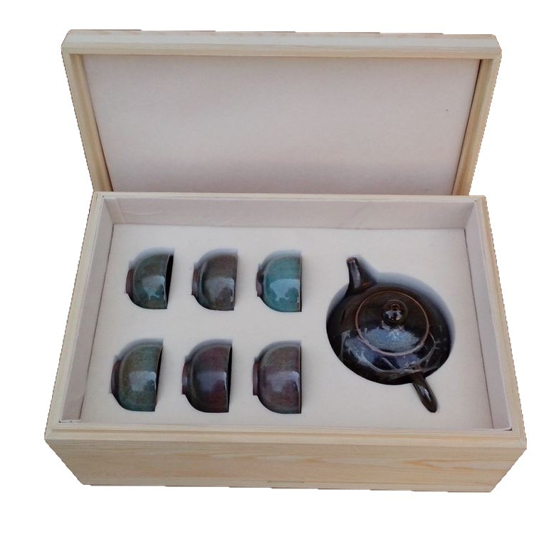Universal Solid Wood Tea Packaging Gift Box Custom Flip-Top Design Tea Bag Tea Box Wooden Box