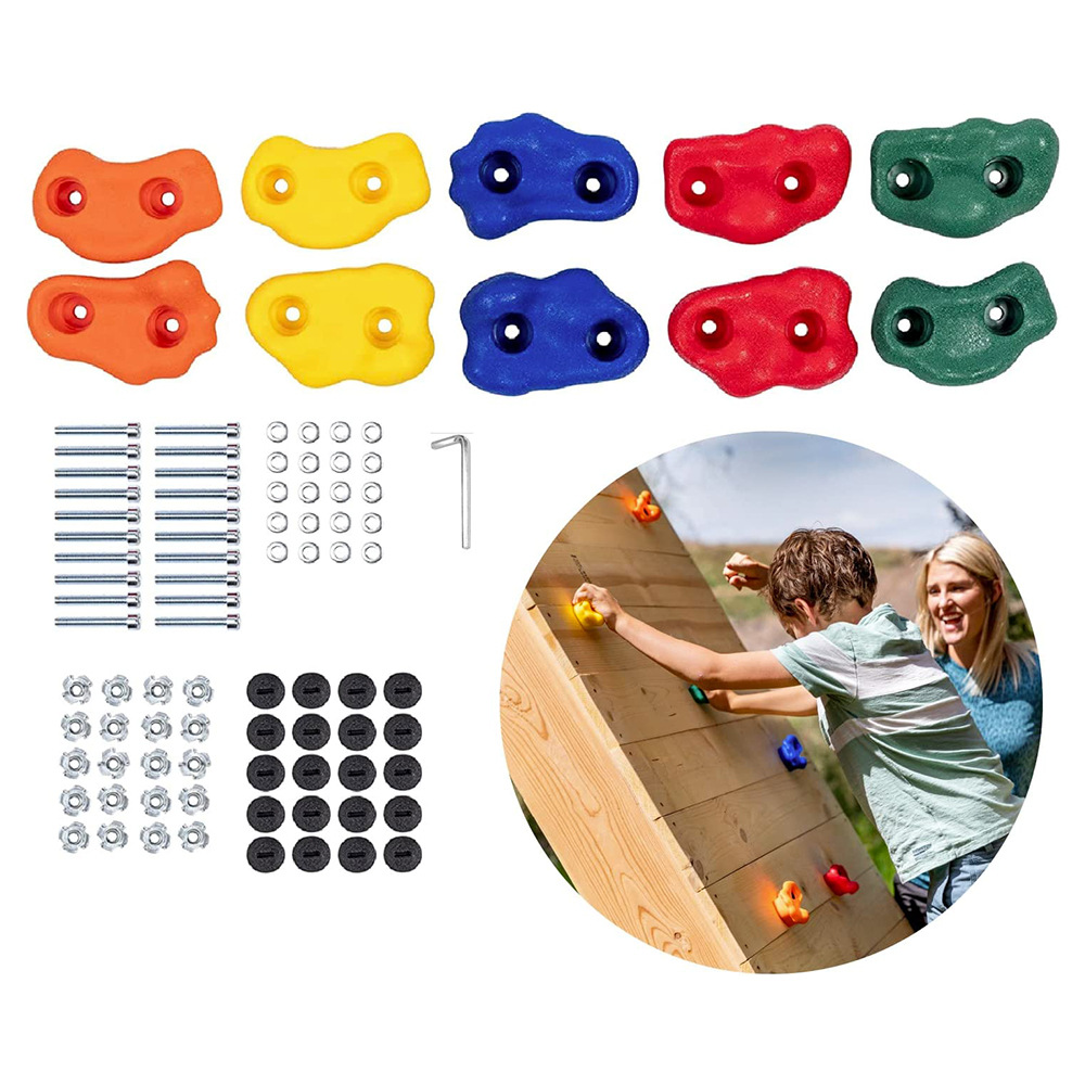 Children's Rock Climbing Indoor and Outdoor Climbing Spots Climbing Frames Amusement Park Accessories Wall-Mounted Parent-Child Interaction Outdoor Crawling