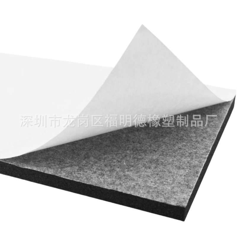 Factory Direct Sales Self-Adhesive Sponge Neoprene Foam Roll Car Soundproofing Mat Sound Insulation Mat Closed-Cell Sponge Rubber Roll