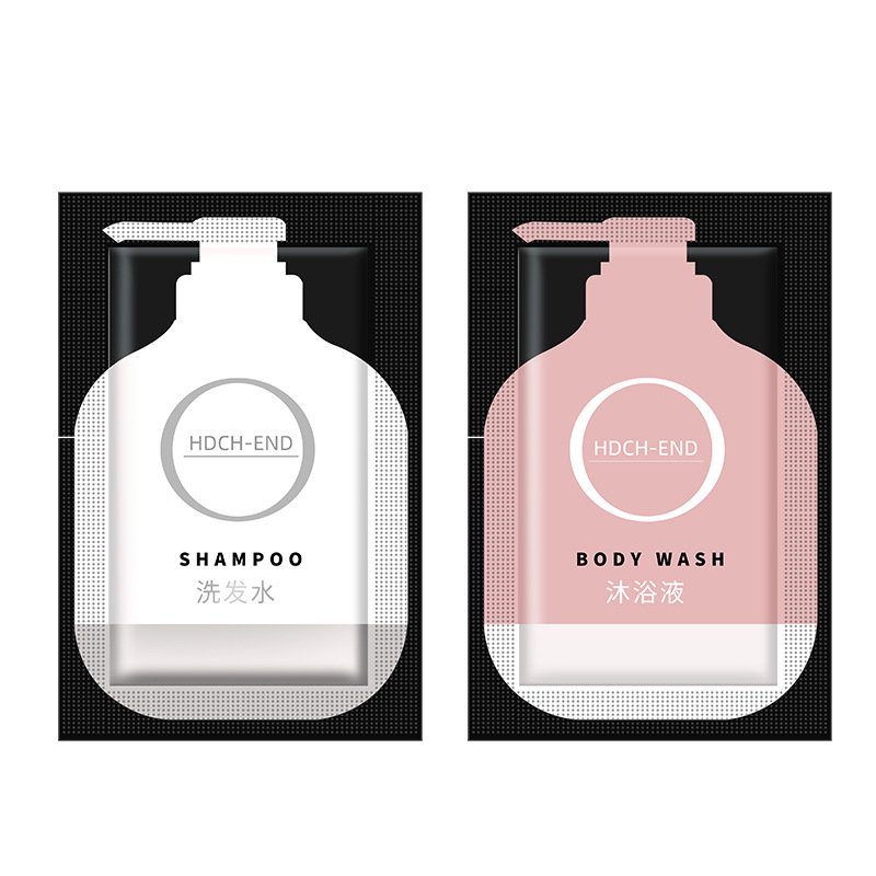 Hotel special shampoo shower gel wholesale hotel disposable toiletries small bag 8ml shampoo