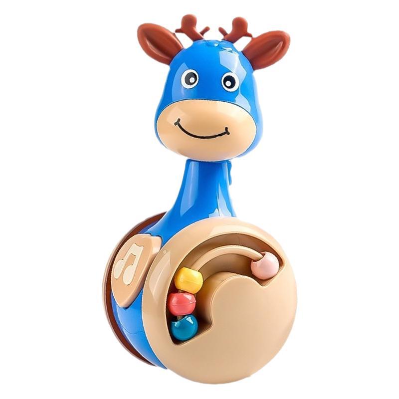 Sliding fawn tumbler baby soothing puzzle early education 0-3 years old baby crawling guide enlightenment children's toys