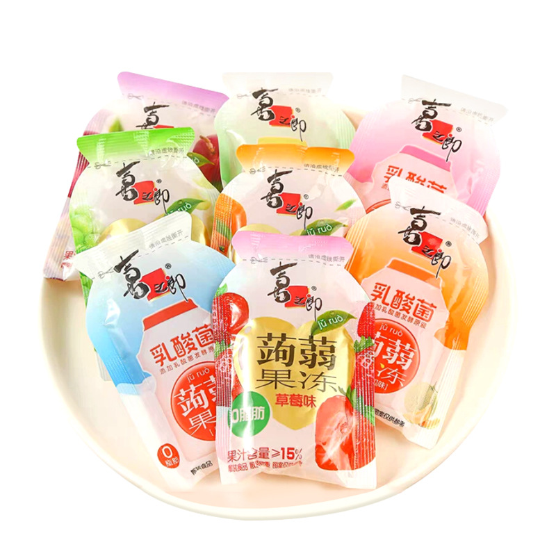 Xizhilang Konjac Juice Jelly Multi-Flavor Kidsren's Internet Celebrity Snacks Office Casual Snacks Whole Box Free Shipping Wholesale