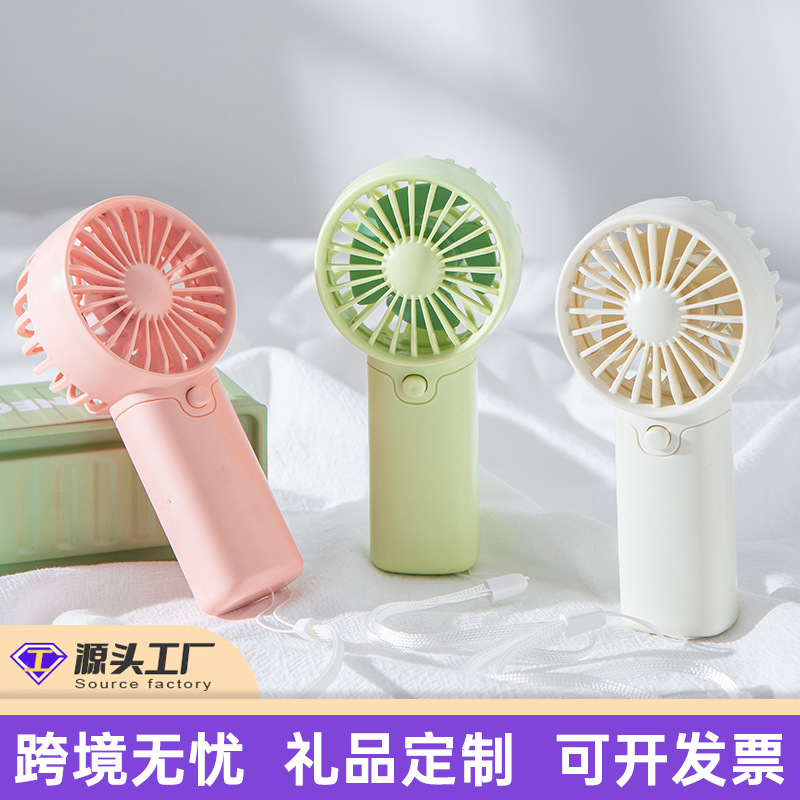 Cross-border Explosions Handheld Small Fan Dry Battery Big Wind Student Outdoor Portable Small Electric Fan Gift