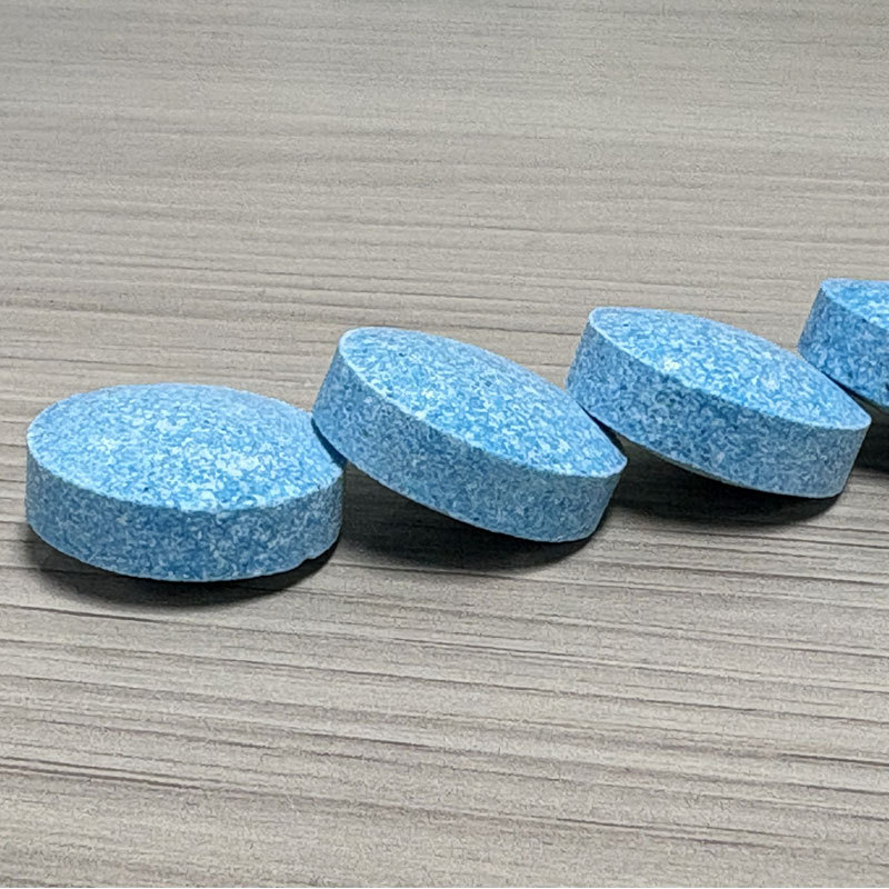 Floor Cleaning Effervescent Tablets Blue Cleaning Tablets Concentrated Solid Floor Degreaser Multi-Effect Floor Floral Fragrance Effervescent Tablets