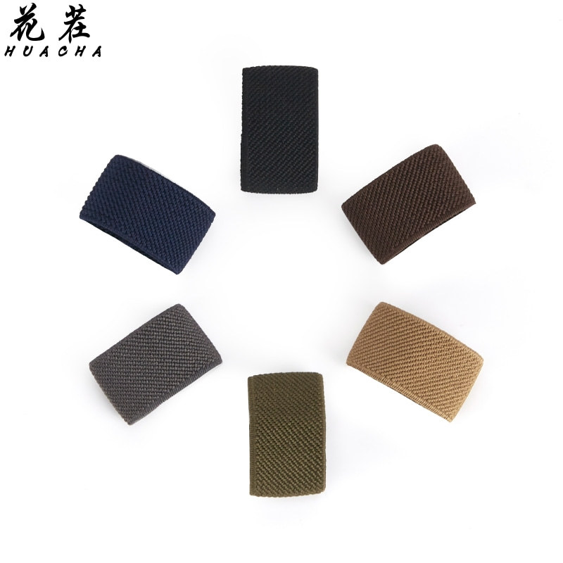 В наличии, оптовая продажа, 2.0 см, твилевый эластичный ремень, нейлоновый, черные аксессуары для ремня