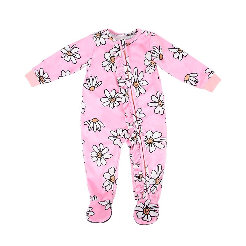 Baby Jumpsuit with Feet, Baby Crawling Suit, Newborn Clothes, Stockings, Foot-Covering Clothes, Spring Baby Clothing Customization