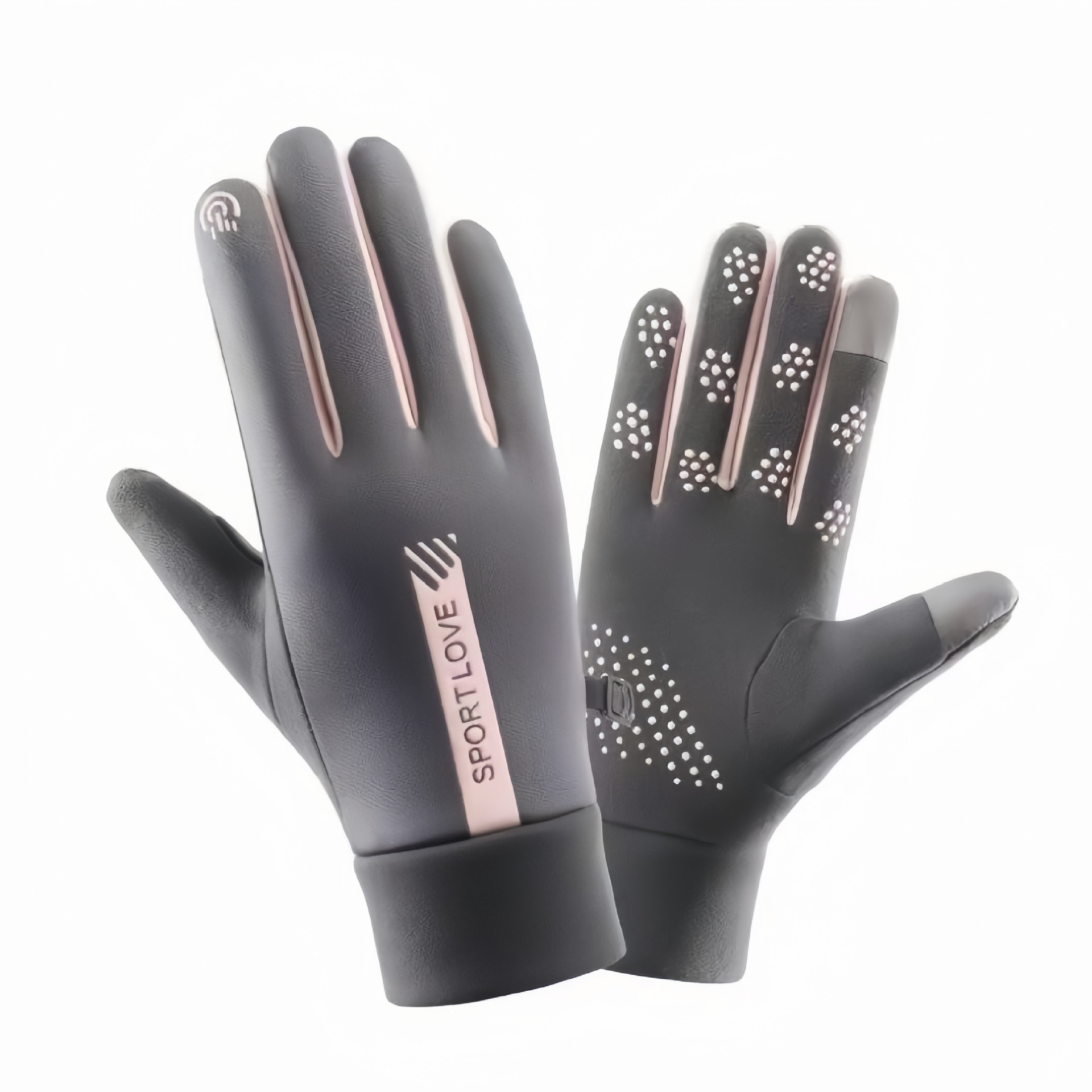 Cycling Gloves for Men and Women in Winter, Windproof, Fleece-Lined, Warm, Touch-Screen, Outdoor Sports, Driving, Electric Vehicle, Ski Gloves