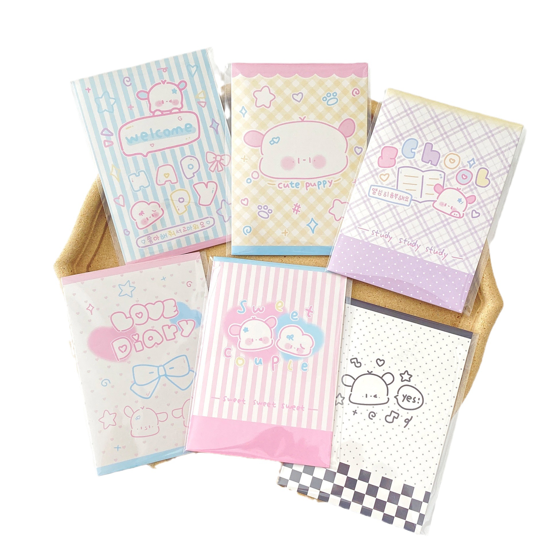 Original puppy folding card packaging material card set out card delivery message card gift packaging card greeting card