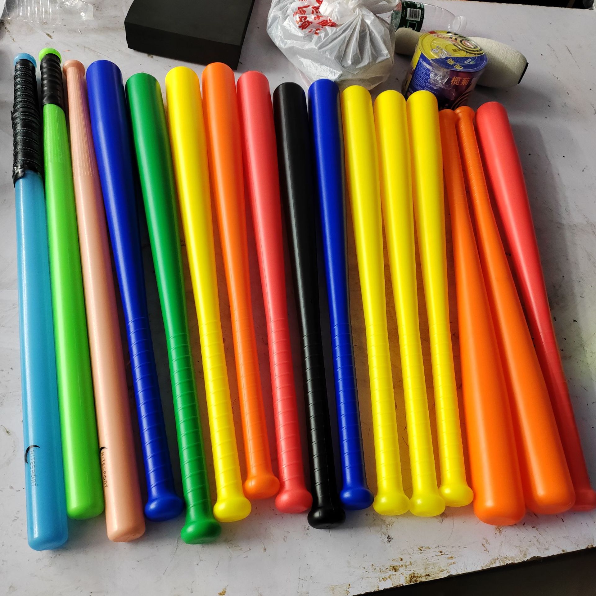 Youth Baseball Bat Outdoor Sports 75cm Plastic Hollow Baseball Set for Export and Fitness Training
