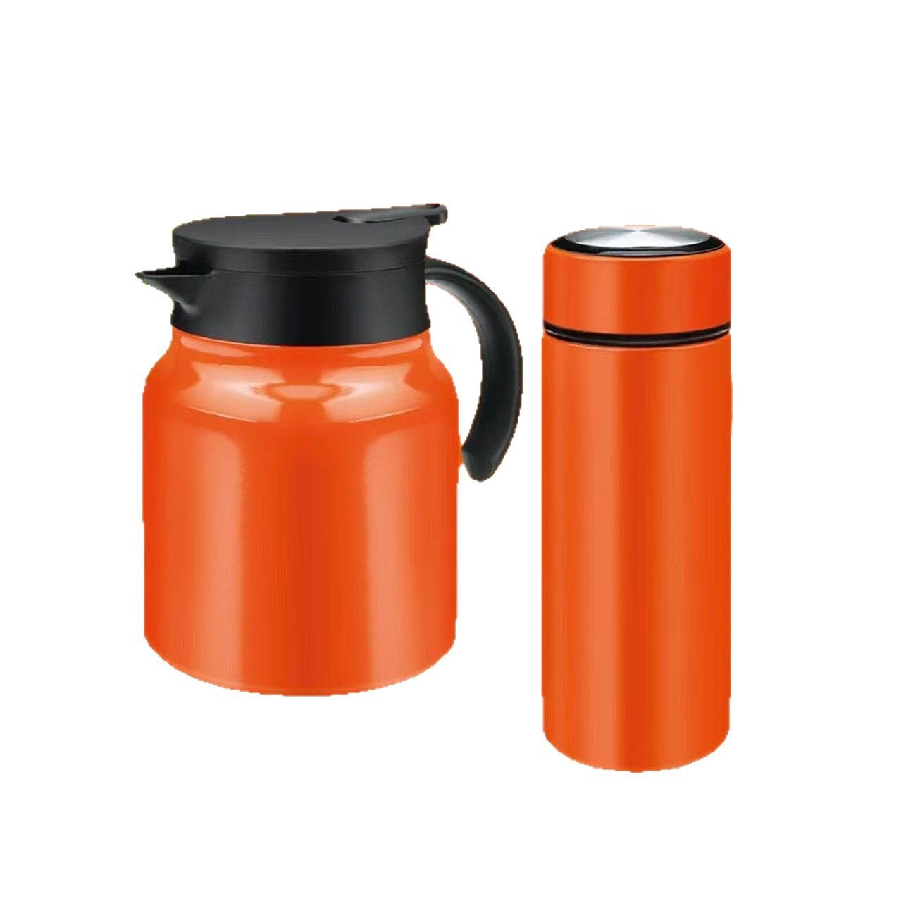 Longzi Flavor Orange Heart Ruyi Cup and Pot Set Thermos Pot Thermos Cup Vacuum Water Cup Set Stuffy Teapot Travel Set