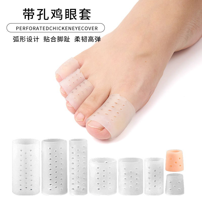 Дышащий чехол для пальцев с двойным отверстием, мягкий защитный чехол для пальцев от износа для высоких каблуков
